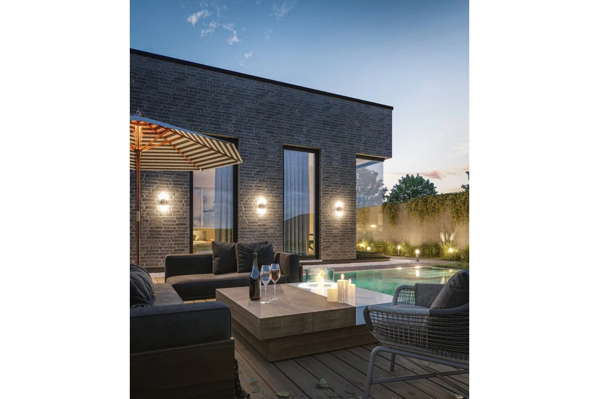 GTV CORTA Gartenleuchte + Schuko 80cm