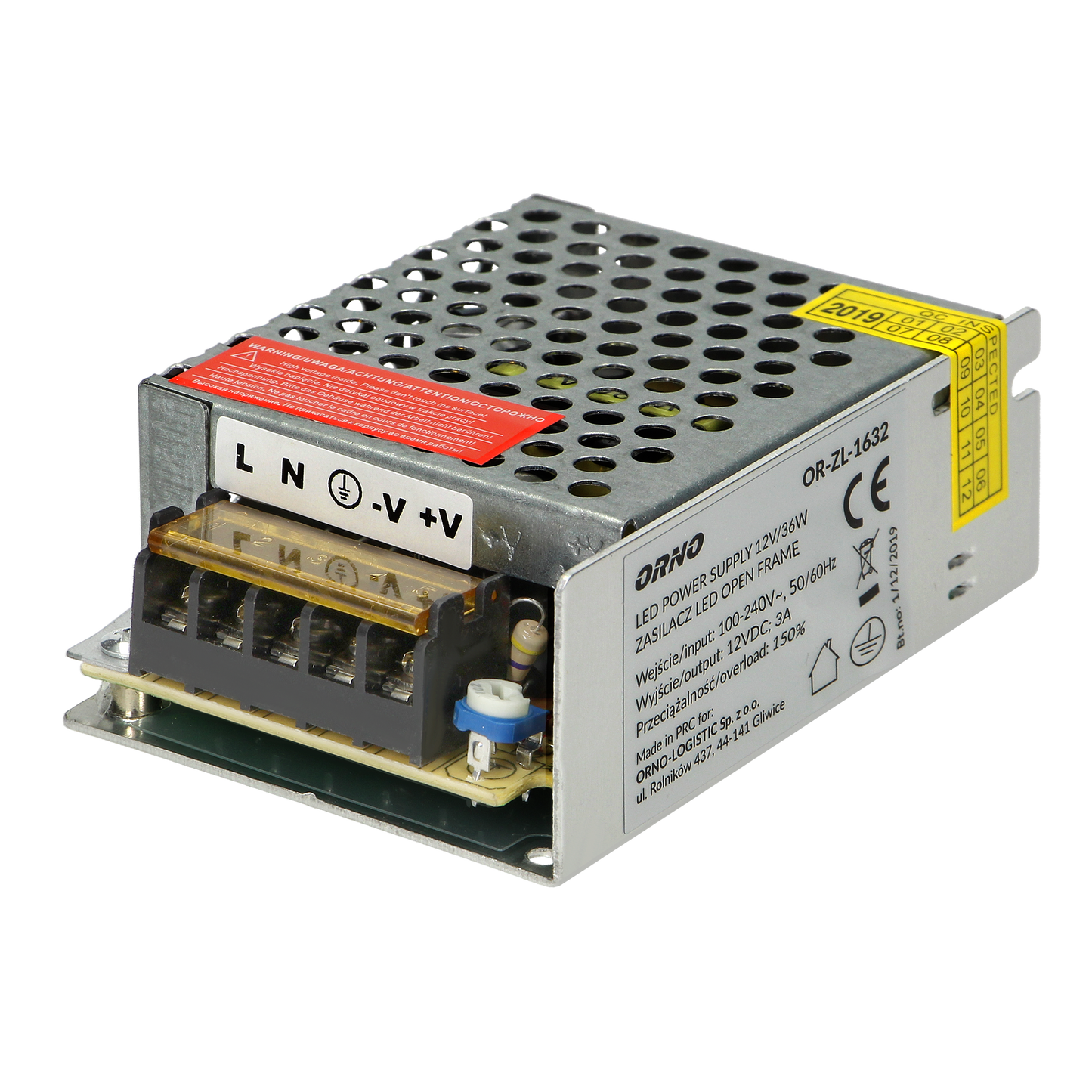 Netzgerät mit offenem Rahmen 35W, 12V, IP20