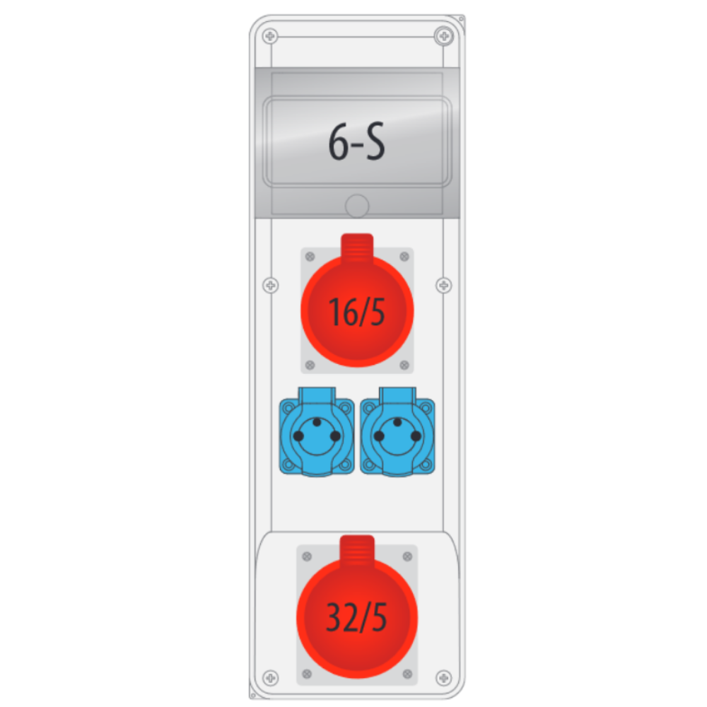 Baustromverteiler Vorverkabelt – CEE 32A Eingang, 2x CEE 16A + 1x CEE 32A + 4x Schuko 230V – Mit Schutzschaltern, Für Baustelle & Werkstatt Baustromverteiler Vorverkabelt – CEE 32A Eingang, 2x CEE 16A + 1x CEE 32A + 4x Schuko 230V – Mit Schutzschaltern, Für Baustelle & Werkstatt