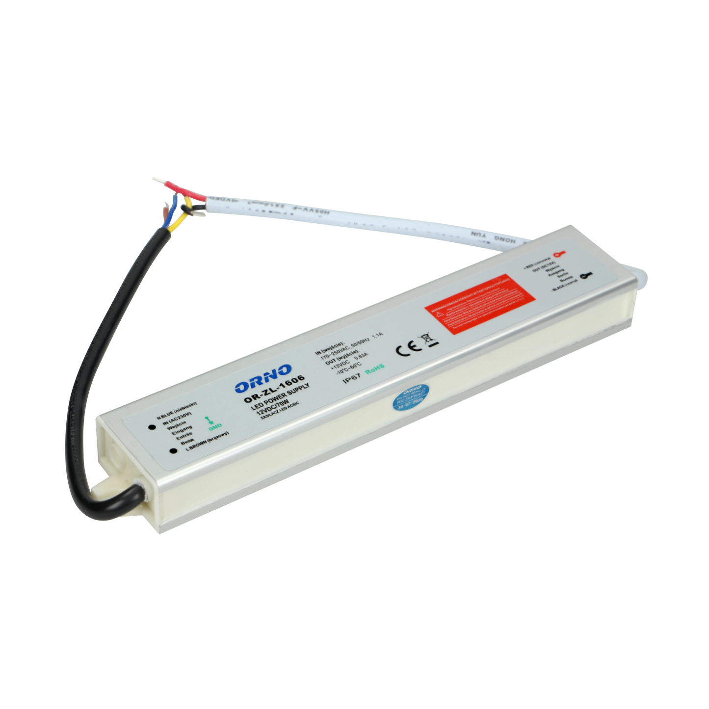 Netzteil für LED AC/DC LED 12V, 70W, IP67