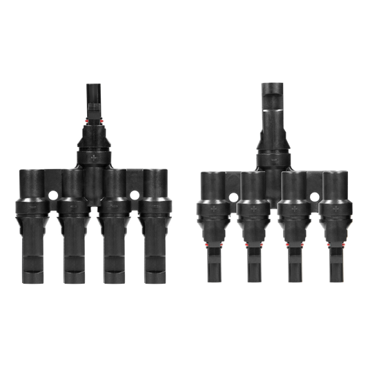 Verteiler 4xMC4, (T-Typ), für Solarpanele