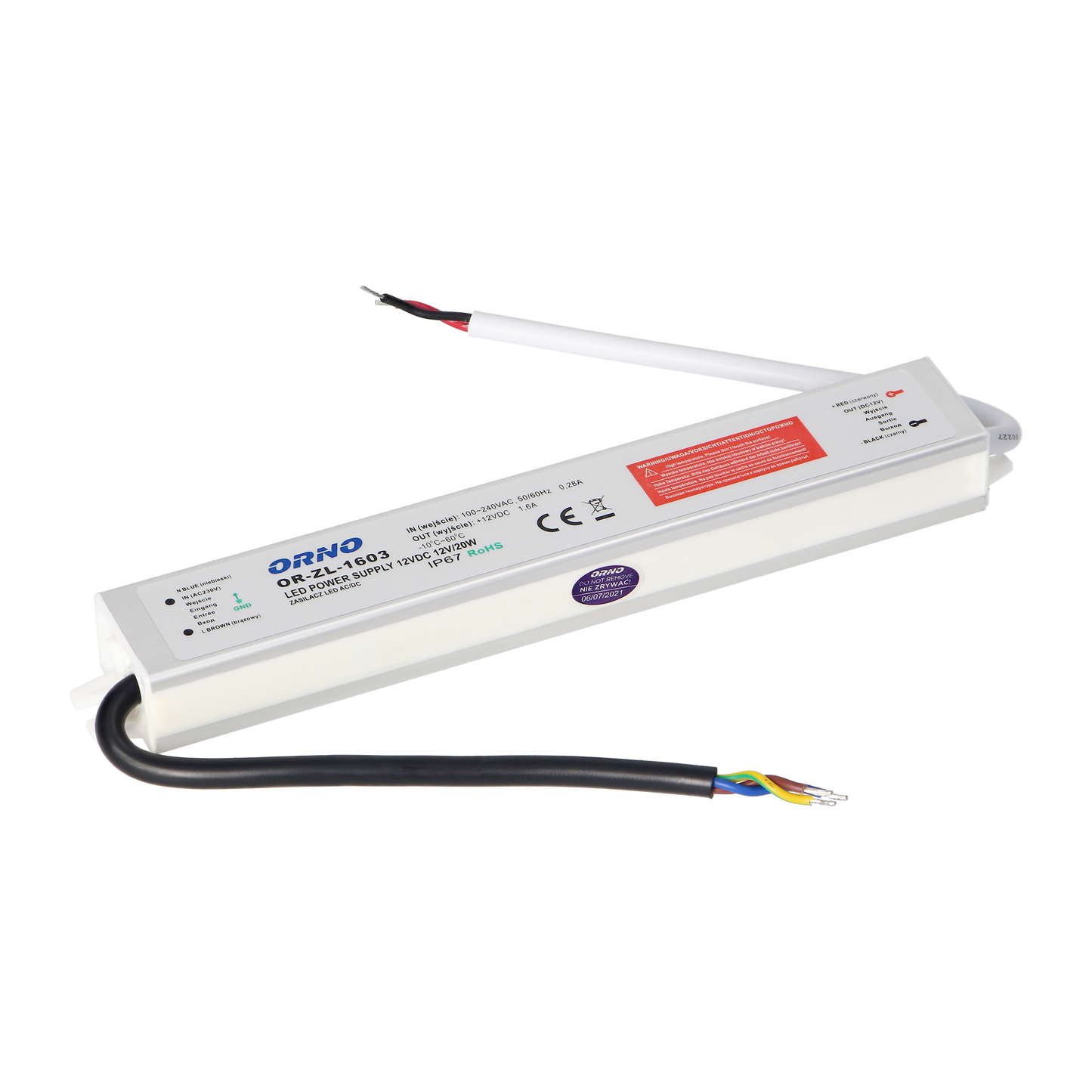 Netzteil für LED AC/DC LED 12V, 20W, IP67