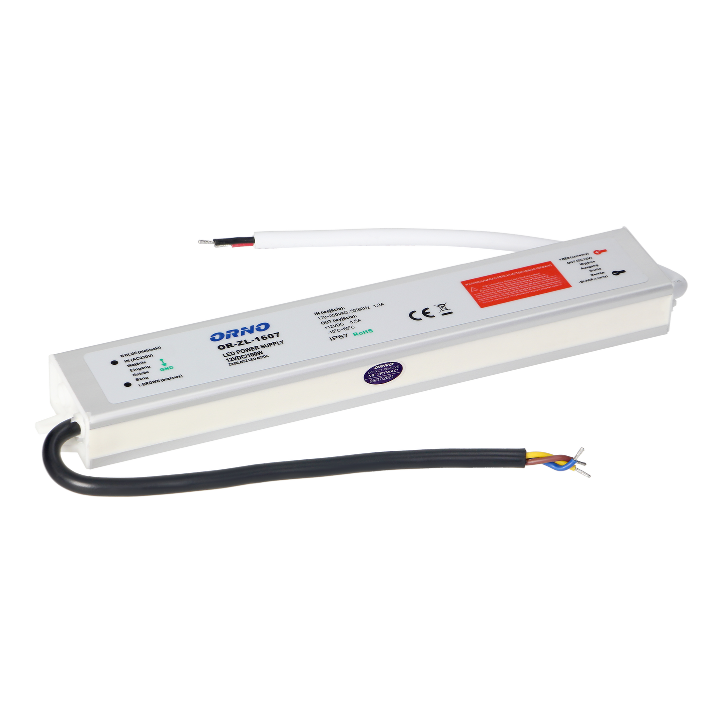 Netzteil für LED AC/DC LED 12V, 100W, IP67
