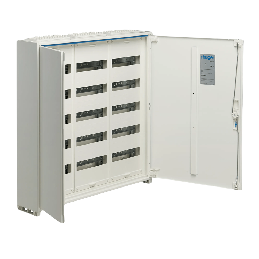 Hager FWB53S Feldverteiler univers, Aufputz, 800 × 800 × 161 mm, IP44, 180 PLE