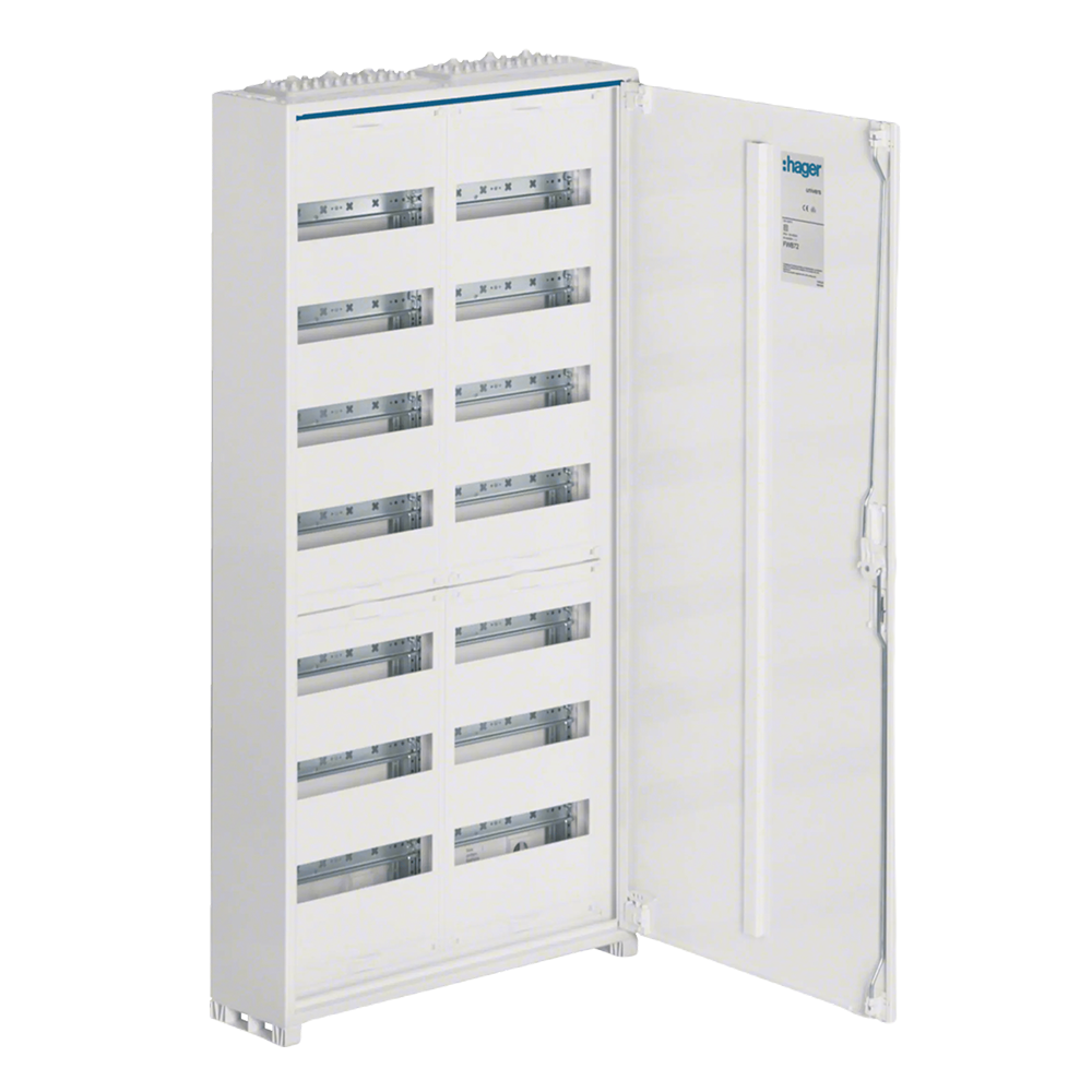 Hager FWB72S Feldverteiler univers, Aufputz, 1100 × 550 × 161 mm, IP44, 168 PLE