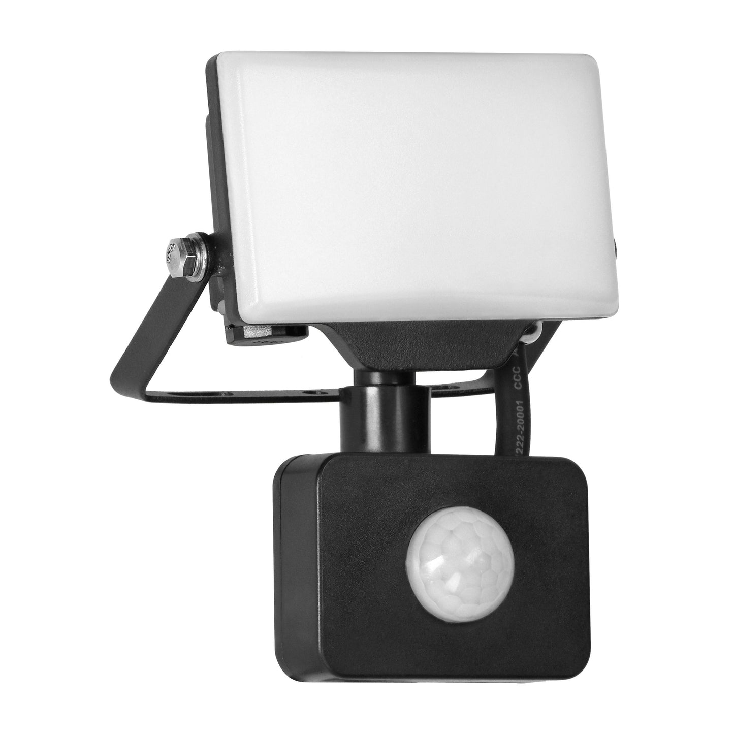 PORTO S LED 10W Fluter mit PIR-Bewegungssensor, 800lm, IP44, 4000K, Aluminium + Polycarbonat