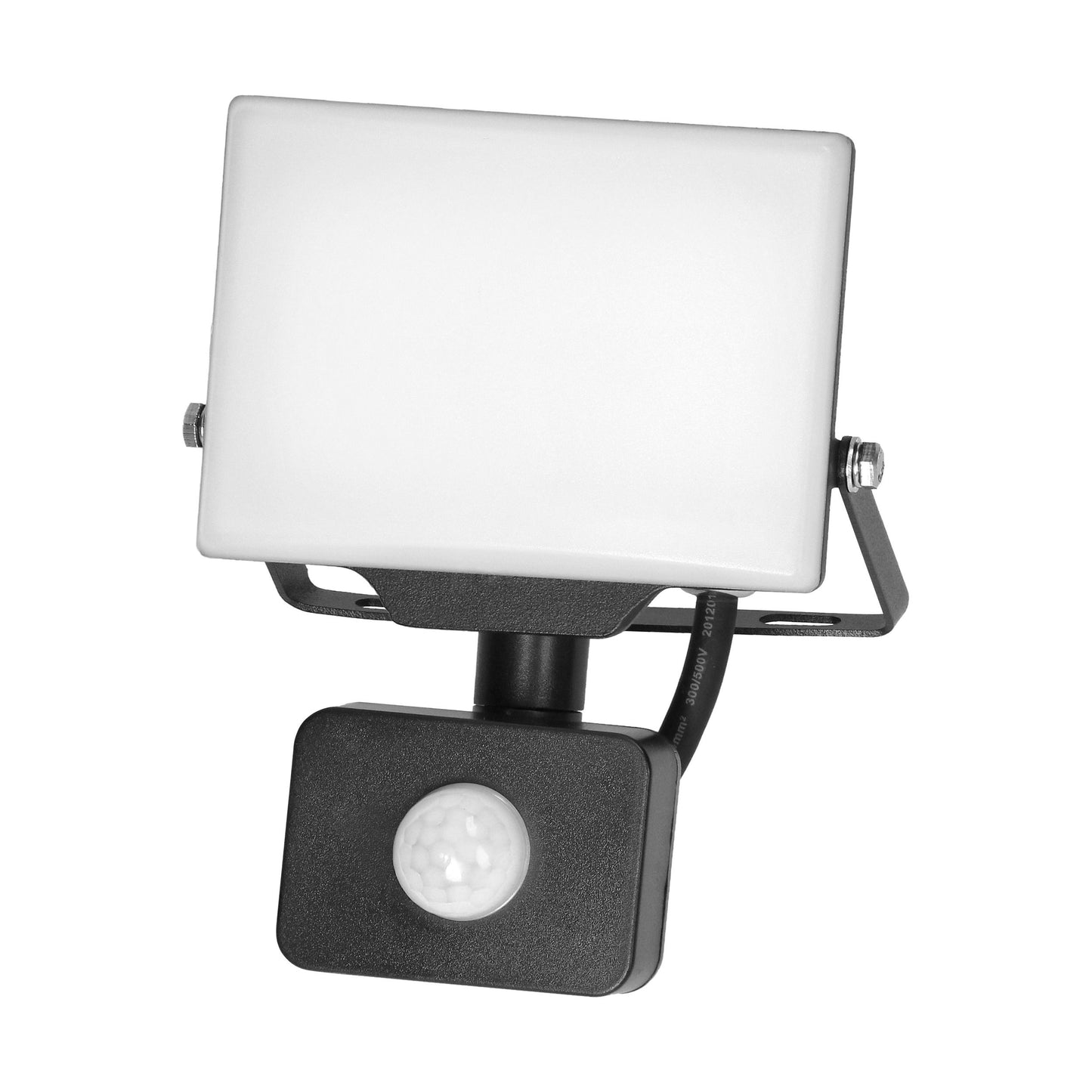 PORTO S LED 20W Fluter mit PIR-Bewegungssensor, 1600lm, IP44, 4000K, Aluminium + Polycarbonat