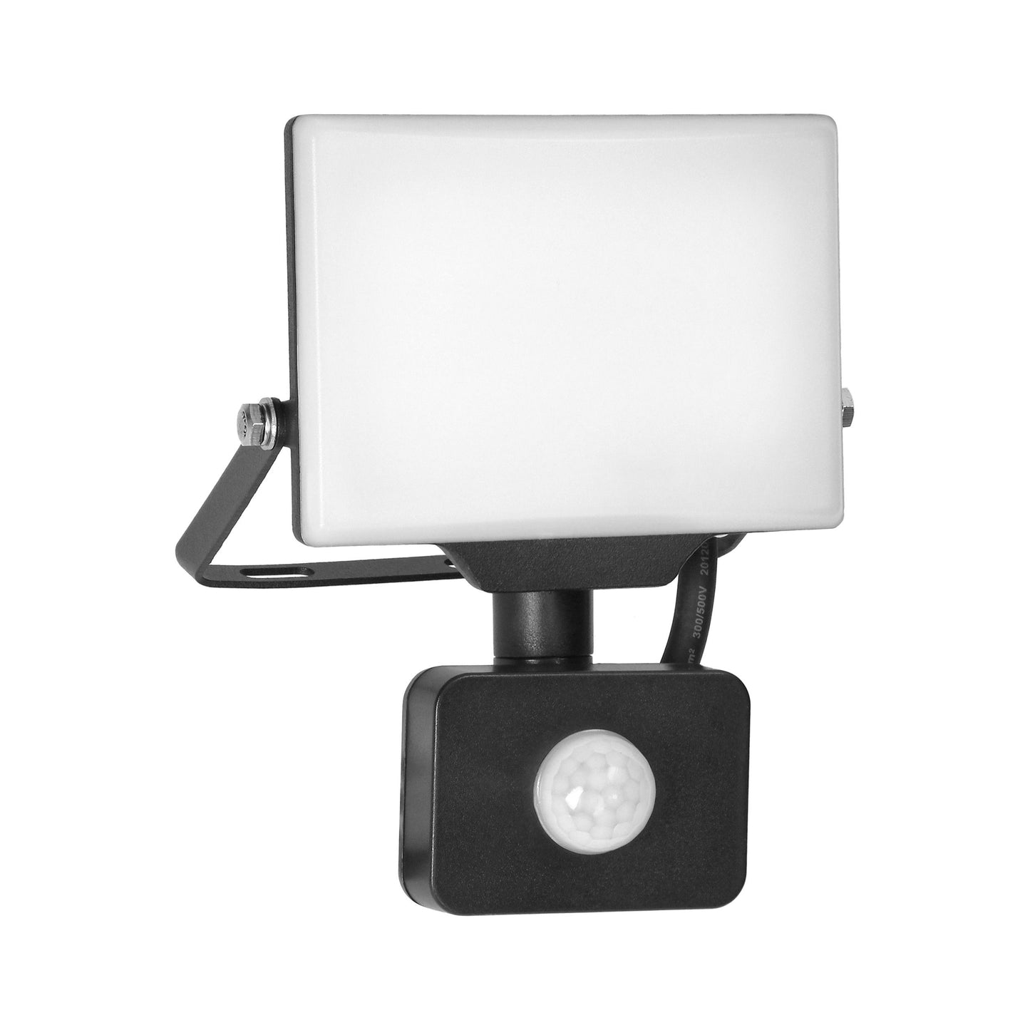 PORTO S LED 20W Fluter mit PIR-Bewegungssensor, 1600lm, IP44, 4000K, Aluminium + Polycarbonat