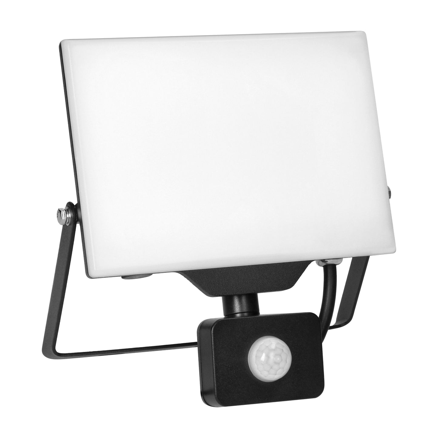 PORTO S LED 50W Fluter mit PIR-Bewegungssensor, 4000lm, IP44, 4000K, Aluminium + Polycarbonat