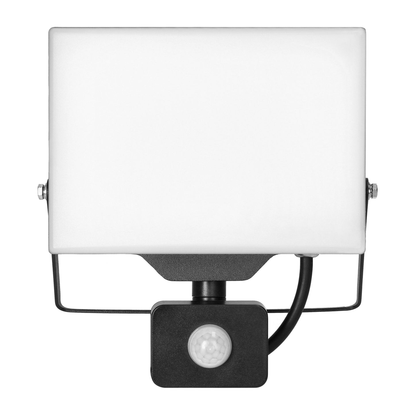 PORTO S LED 50W Fluter mit PIR-Bewegungssensor, 4000lm, IP44, 4000K, Aluminium + Polycarbonat