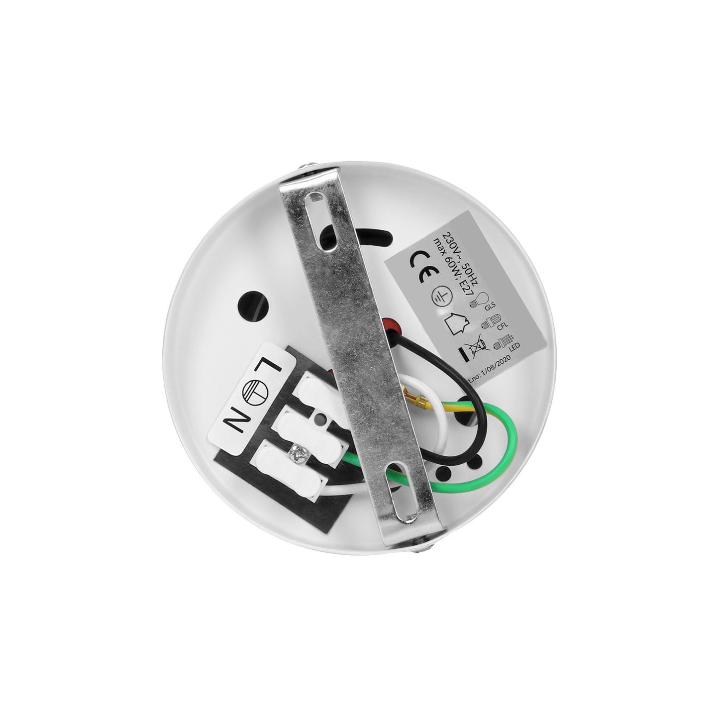 KORIN 10, Aufbau-Downlight, 60W, E27, Stahl, weiß