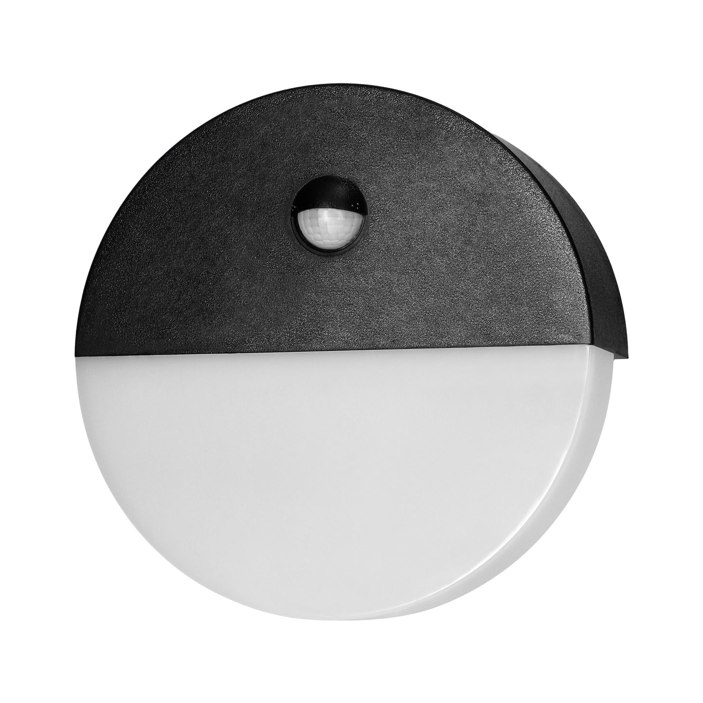 HALIT LED-Gartenleuchte 10W, weiß mit PIR-Bewegungssensor 140°, 600lm, IP65, 4000K, IK10, schwarz