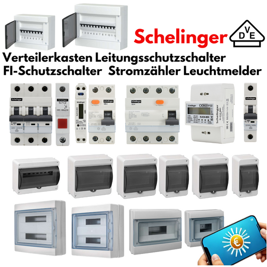 VDE TÜV Leitungsschutzschalter, FI-Schutzschalter, Stromzähler, Verteilerkasten