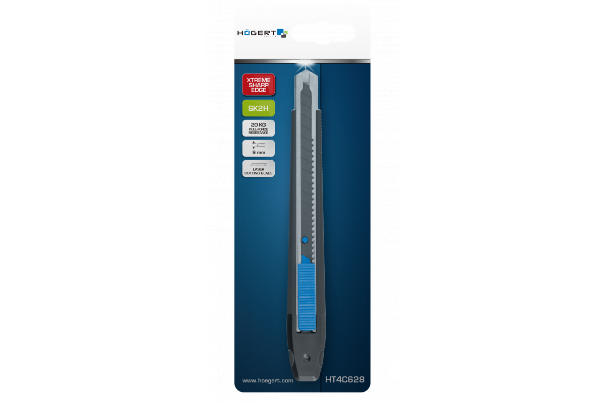 Högert Technik Schneidemesser 9 mm Plastik mit Clip
