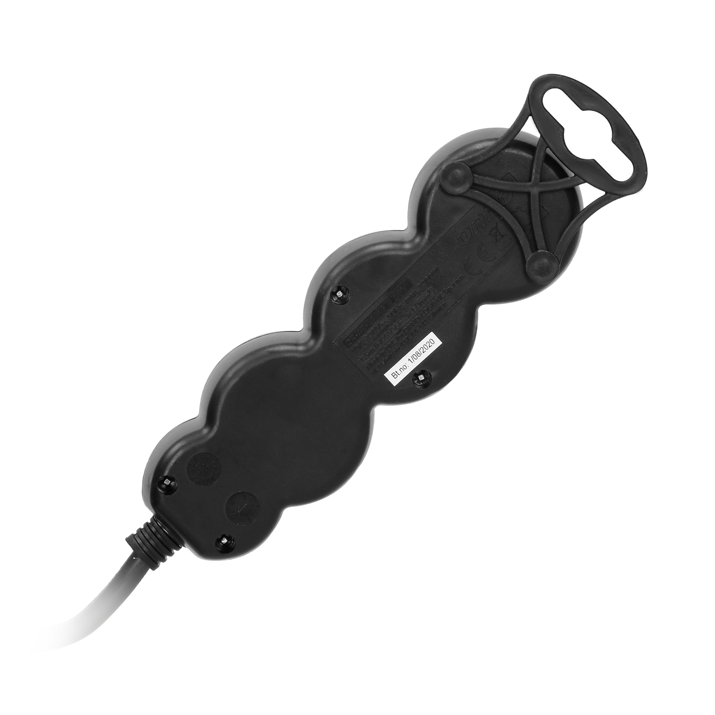 Verlängerungssteckdosen 3x 2P+E , 3m, Schuko H05VV-F 1x1,5mm2, Imax = 16A, schwarz