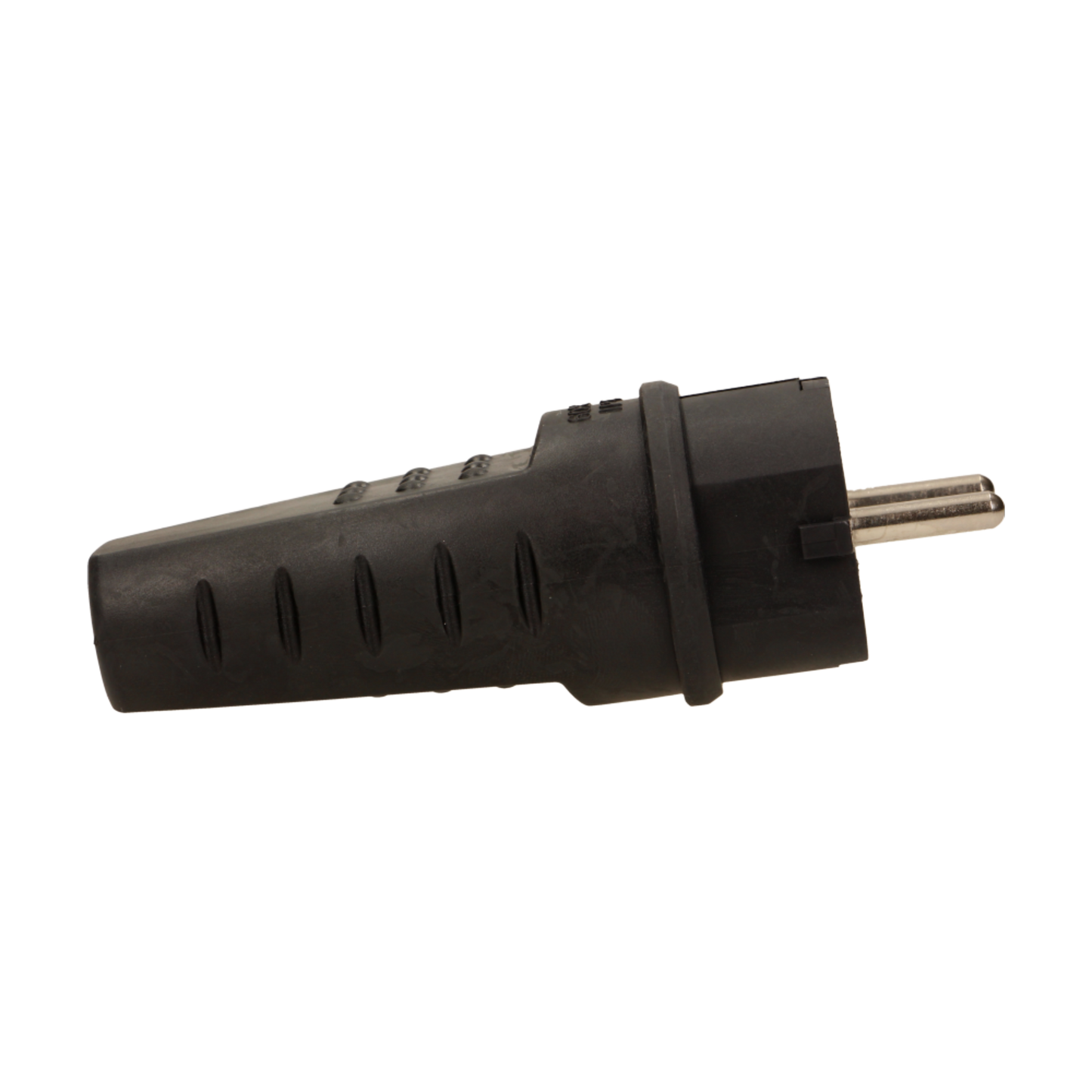 Einfache Gummidose IP44, schwarz, uni -schuko (typ E/F)