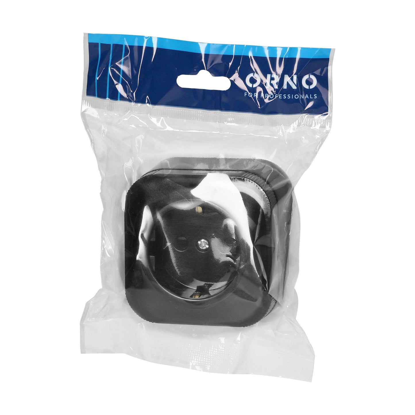 Aufputz Einzelsteckdose ToDo 2P+Z Schuko IP20, schwarz