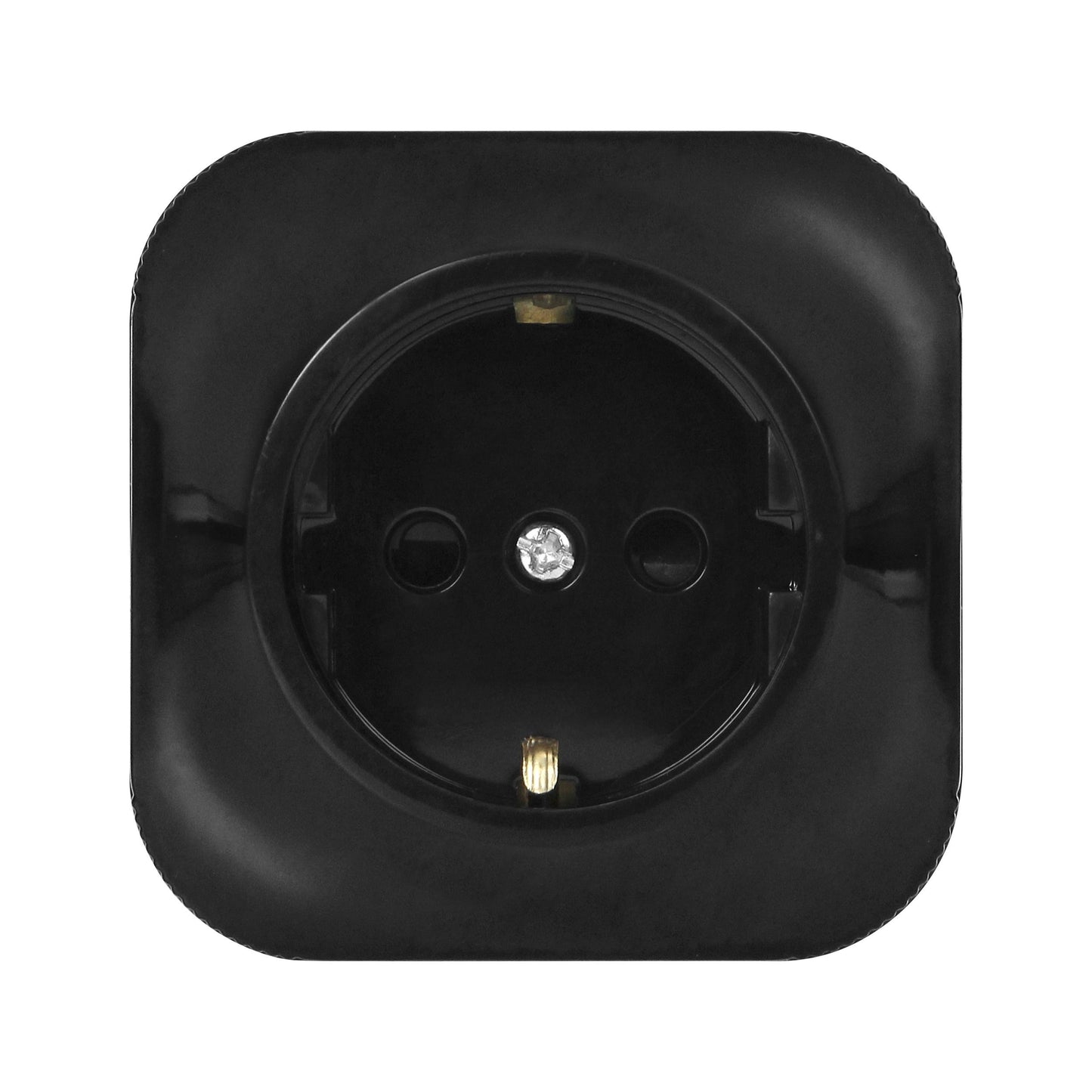 Aufputz Einzelsteckdose ToDo 2P+Z Schuko IP20, schwarz