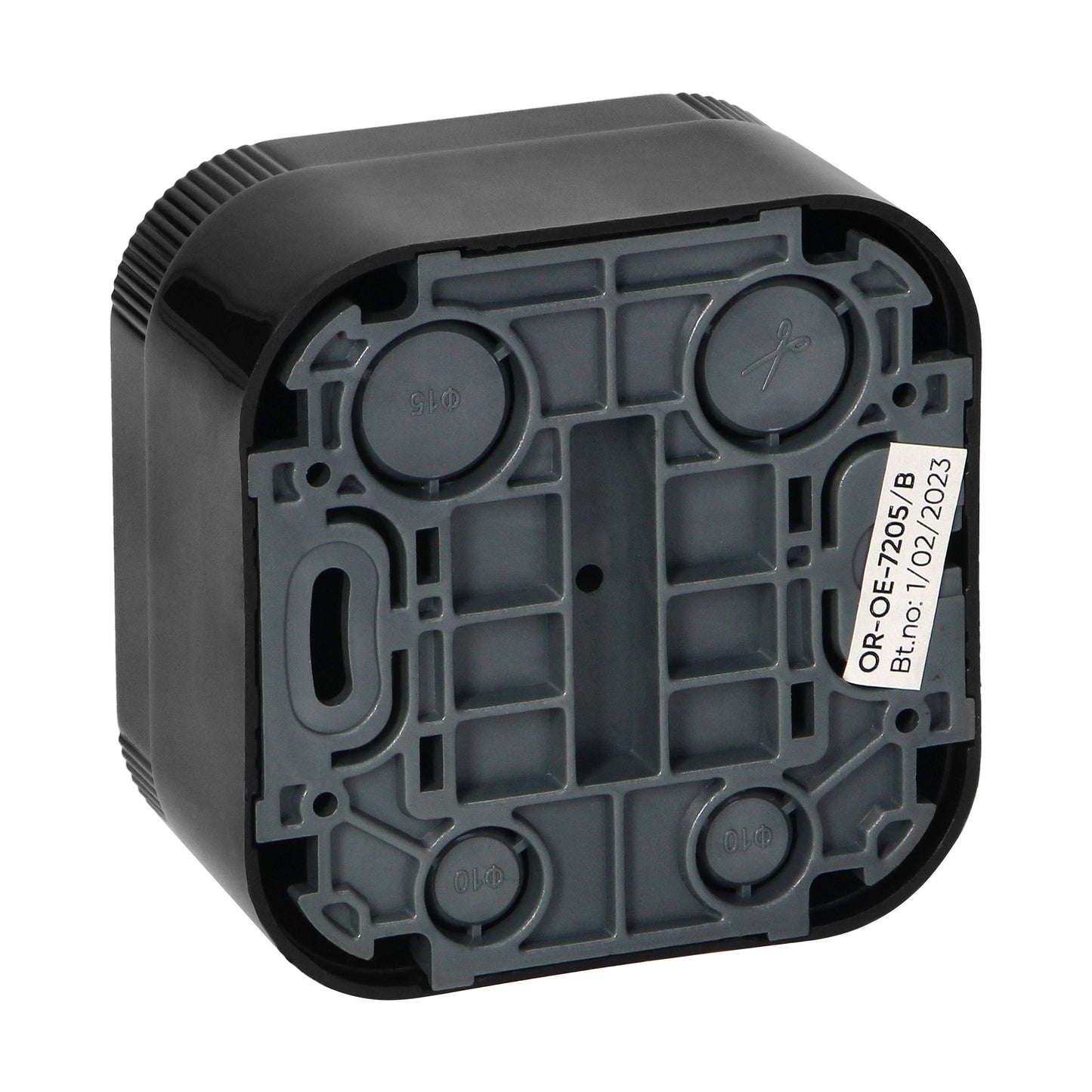 Aufputz Einzelsteckdose ToDo 2P+Z Schuko IP20, schwarz
