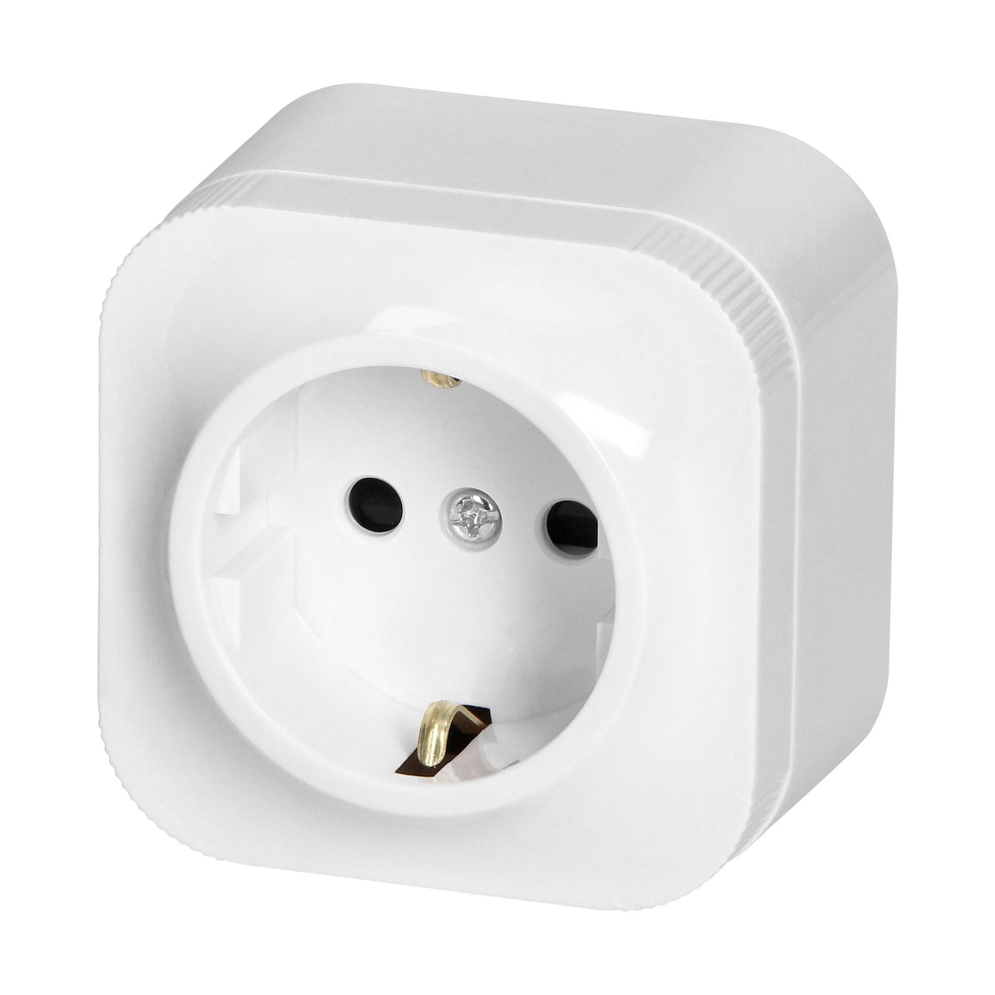 Aufputz Einzelsteckdose ToDo 2P+Z Schuko IP20, weiß