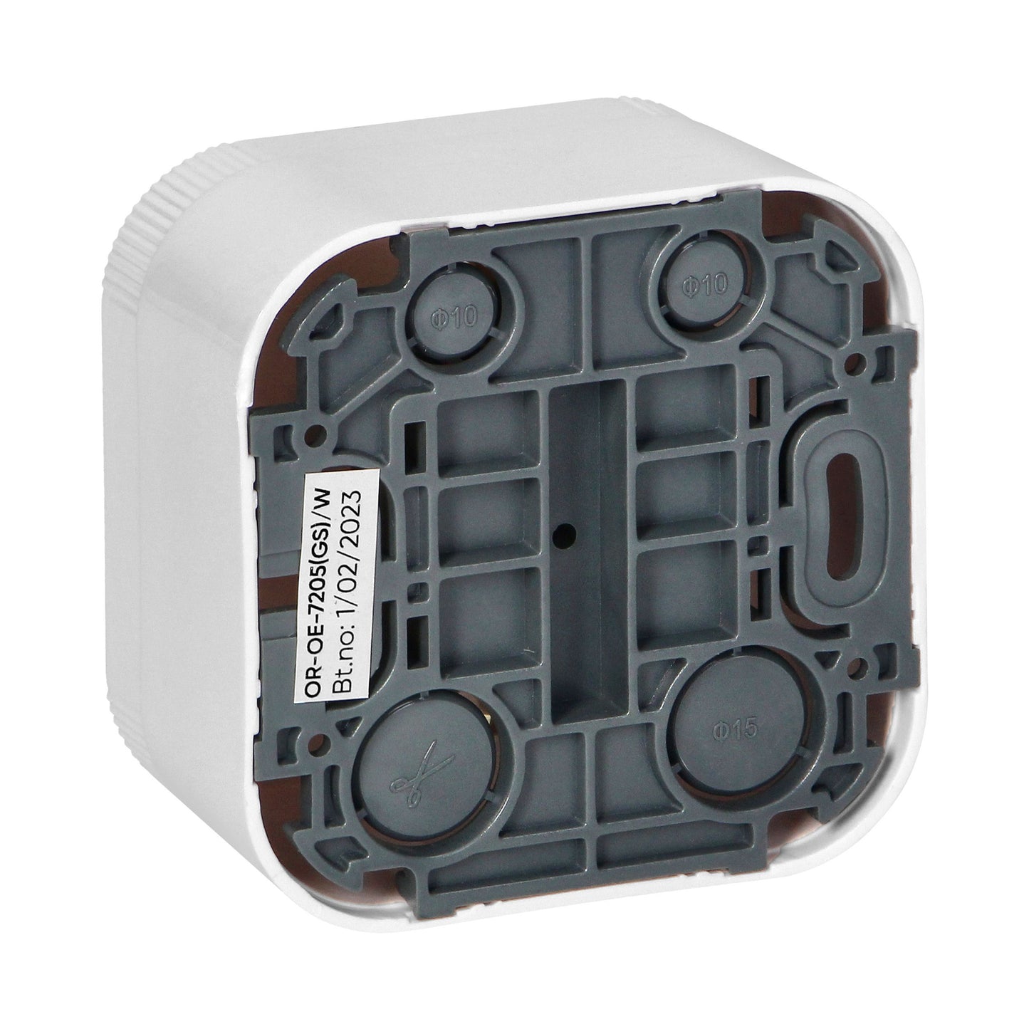 Aufputz Einzelsteckdose ToDo 2P+Z Schuko IP20, weiß