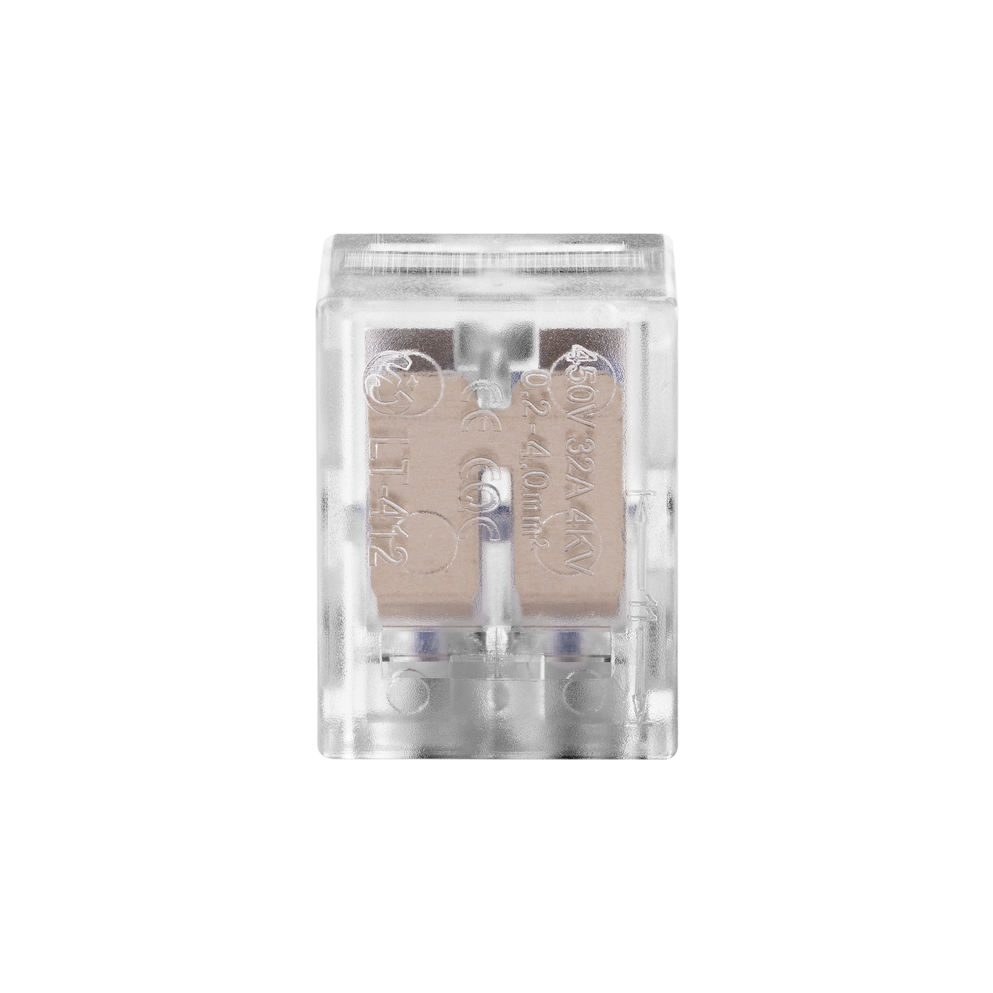2-Draht-Klemmenstecker; für beliebige 0,75-4mm²-Drähte; IEC 450V/32A 1 Stück.