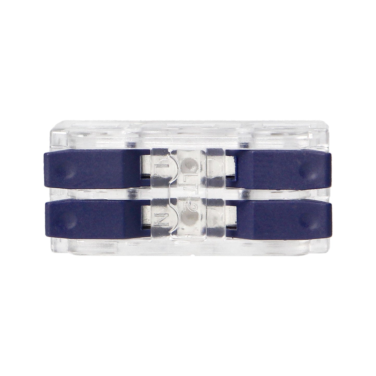2-Draht-Klemmverbinder, doppelseitig; für beliebige 0,75-4mm²-Drähte; IEC 250V/32A; Beutel mit 10 Stück.