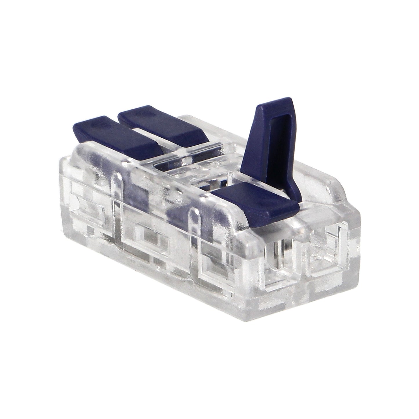 2-Draht-Klemmverbinder, doppelseitig; für beliebige 0,75-4mm²-Drähte; IEC 250V/32A; Beutel mit 10 Stück.