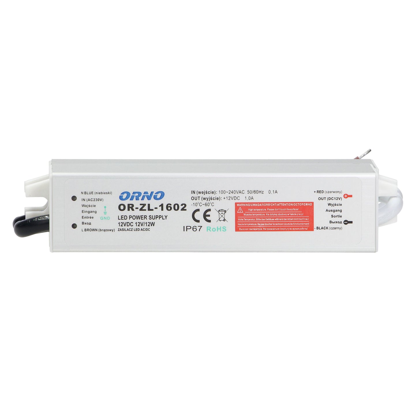 Netzteil für LED AC/DC LED 12V, 12W, IP67
