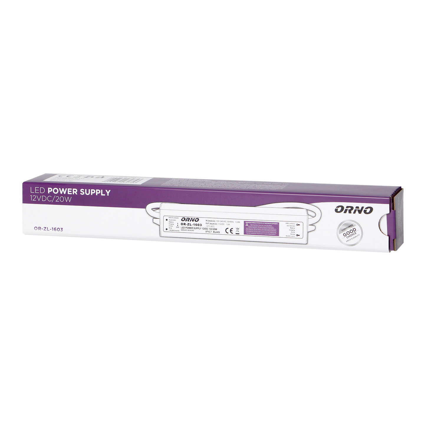 Netzteil für LED AC/DC LED 12V, 20W, IP67