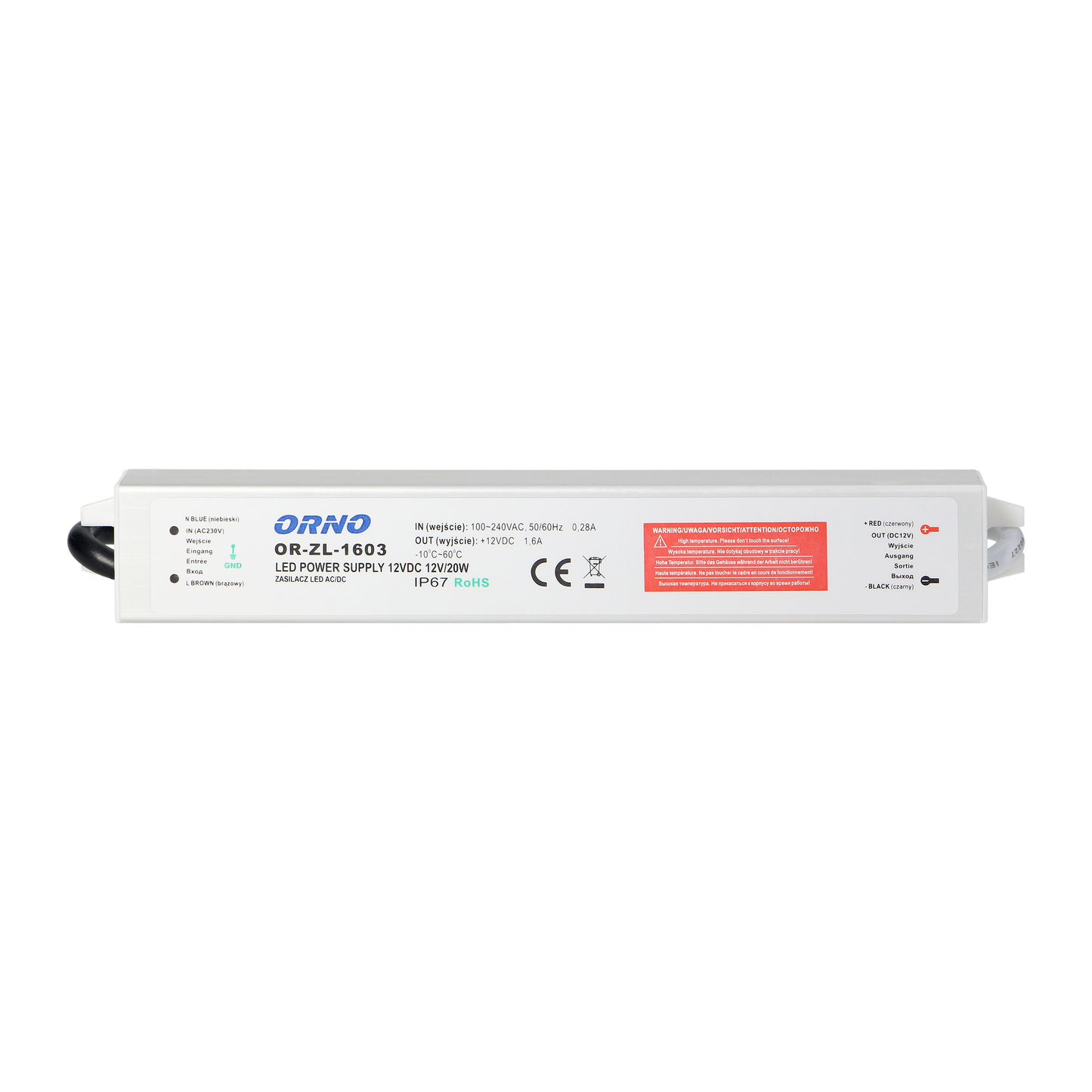 Netzteil für LED AC/DC LED 12V, 20W, IP67