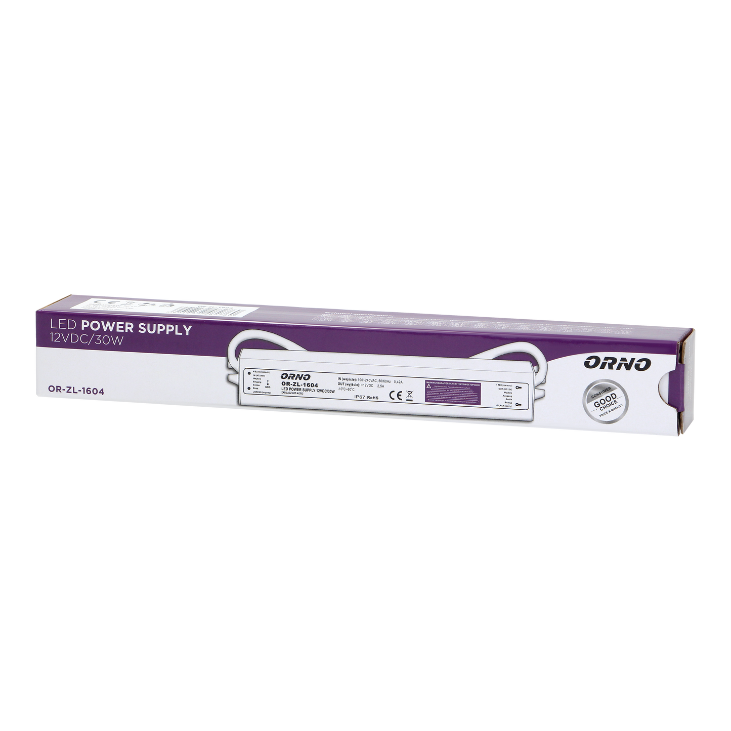 Netzteil für LED AC/DC LED 12V, 30W, IP67