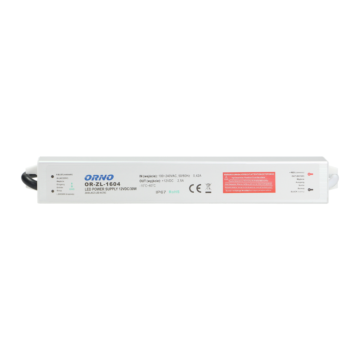 Netzteil für LED AC/DC LED 12V, 30W, IP67