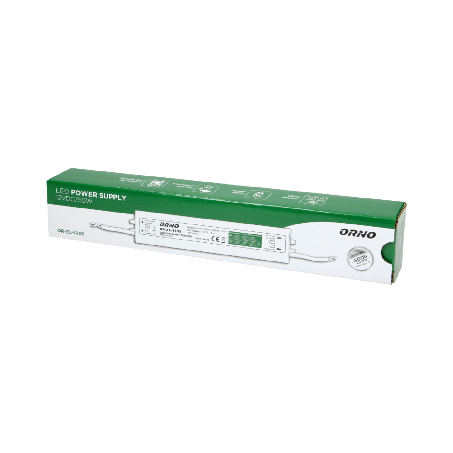 Netzteil für LED AC/DC LED 12V, 50W, IP67