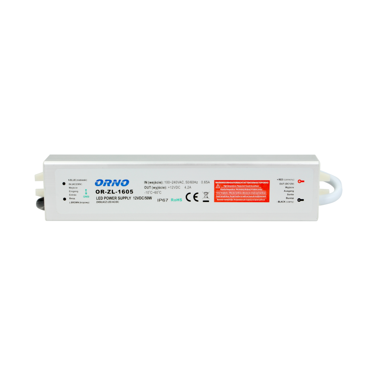 Netzteil für LED AC/DC LED 12V, 50W, IP67