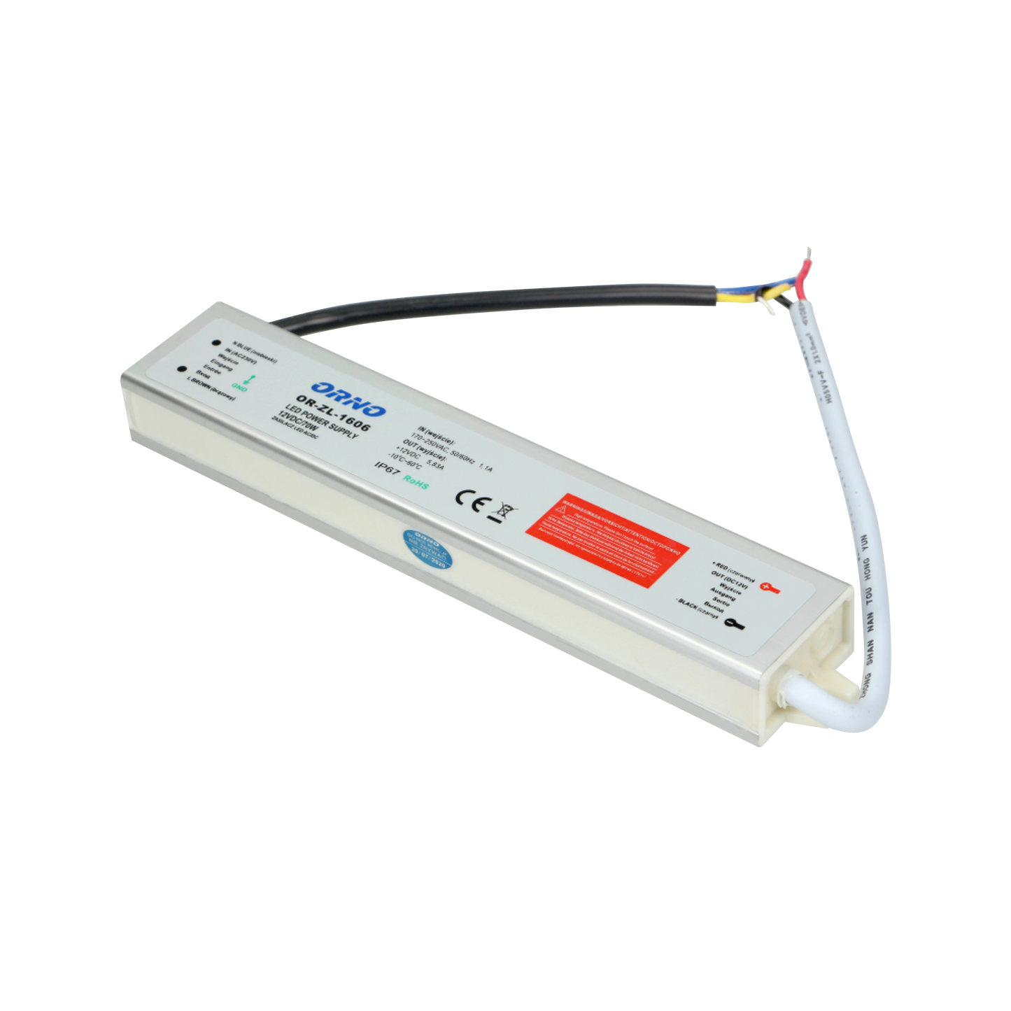 Netzteil für LED AC/DC LED 12V, 70W, IP67