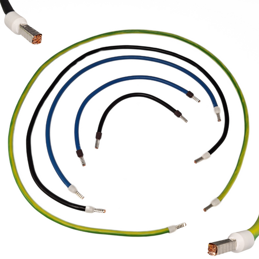 Verdrahtungsbrücke H07V-K 10mm² mit Aderendhülse beidseitig, Länge+Farbe wählbar