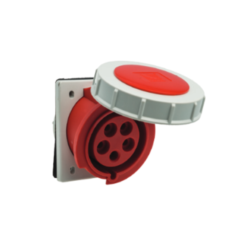 Steckdose CEE Einbausteckdose schräg 32A 5P 230V/400V IP67