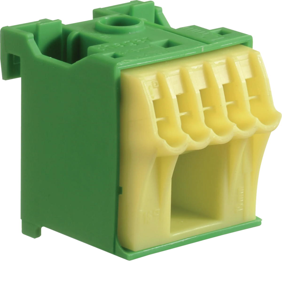 Hager KN06E QuickConnect-PE-Klemme mit 6 Klemmstellen
