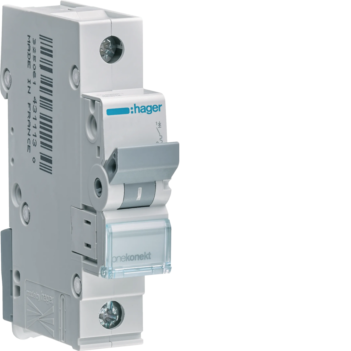 Hager MBN116E Leitungsschutzschalter, 1-polig, B16, 16 A, 6 kA