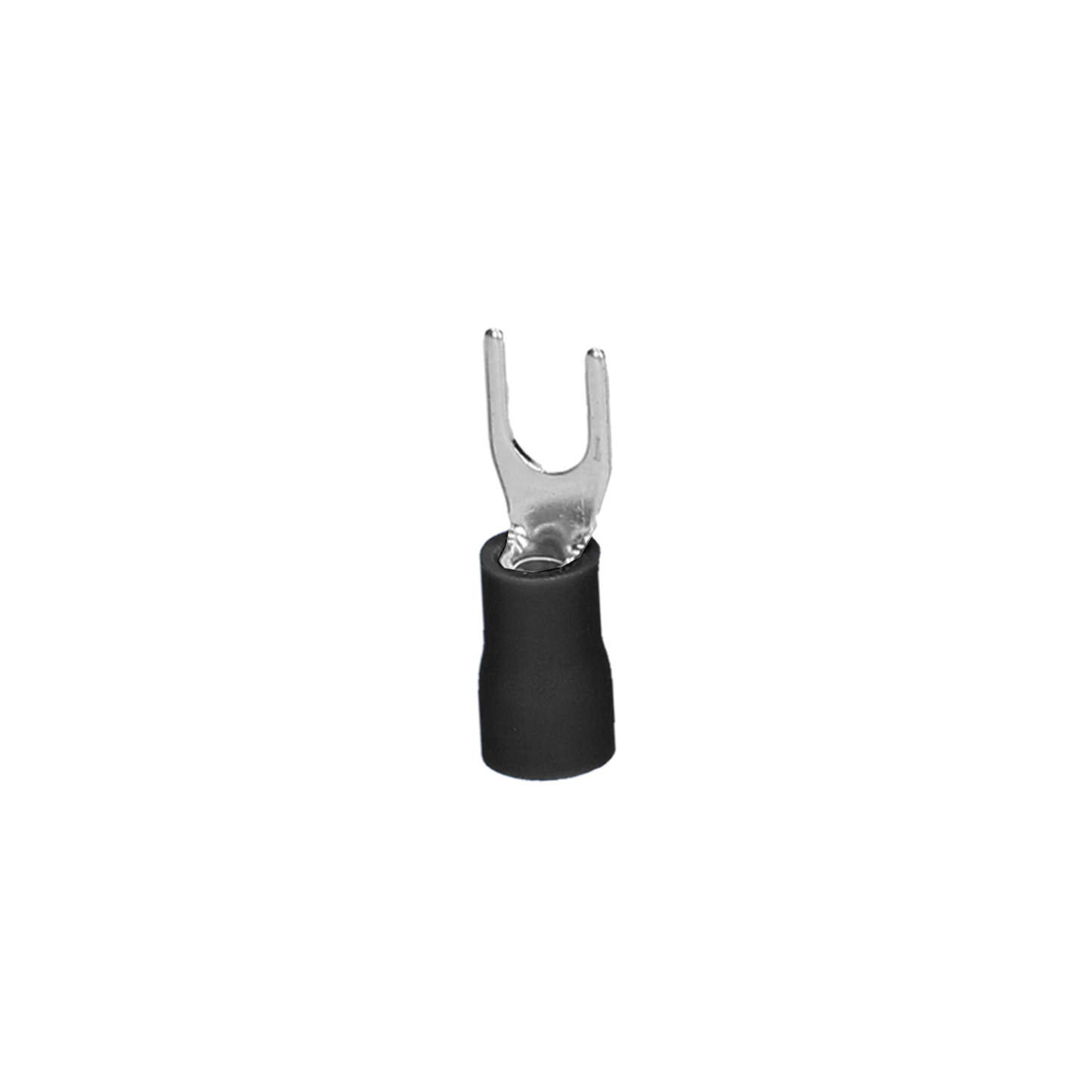 Gabelkabelschuh-isoliert, maximaler Querschnitt 2.5mm², Öse für eine Schraube: M6, Blister 25 Stück