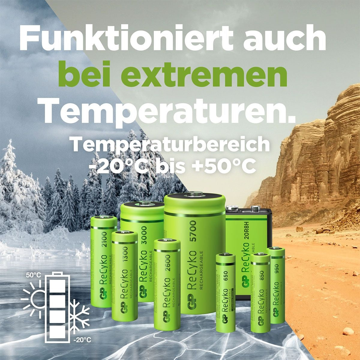4 x AA Akku GP NiMH 2600 mAh ReCyko 1,2V