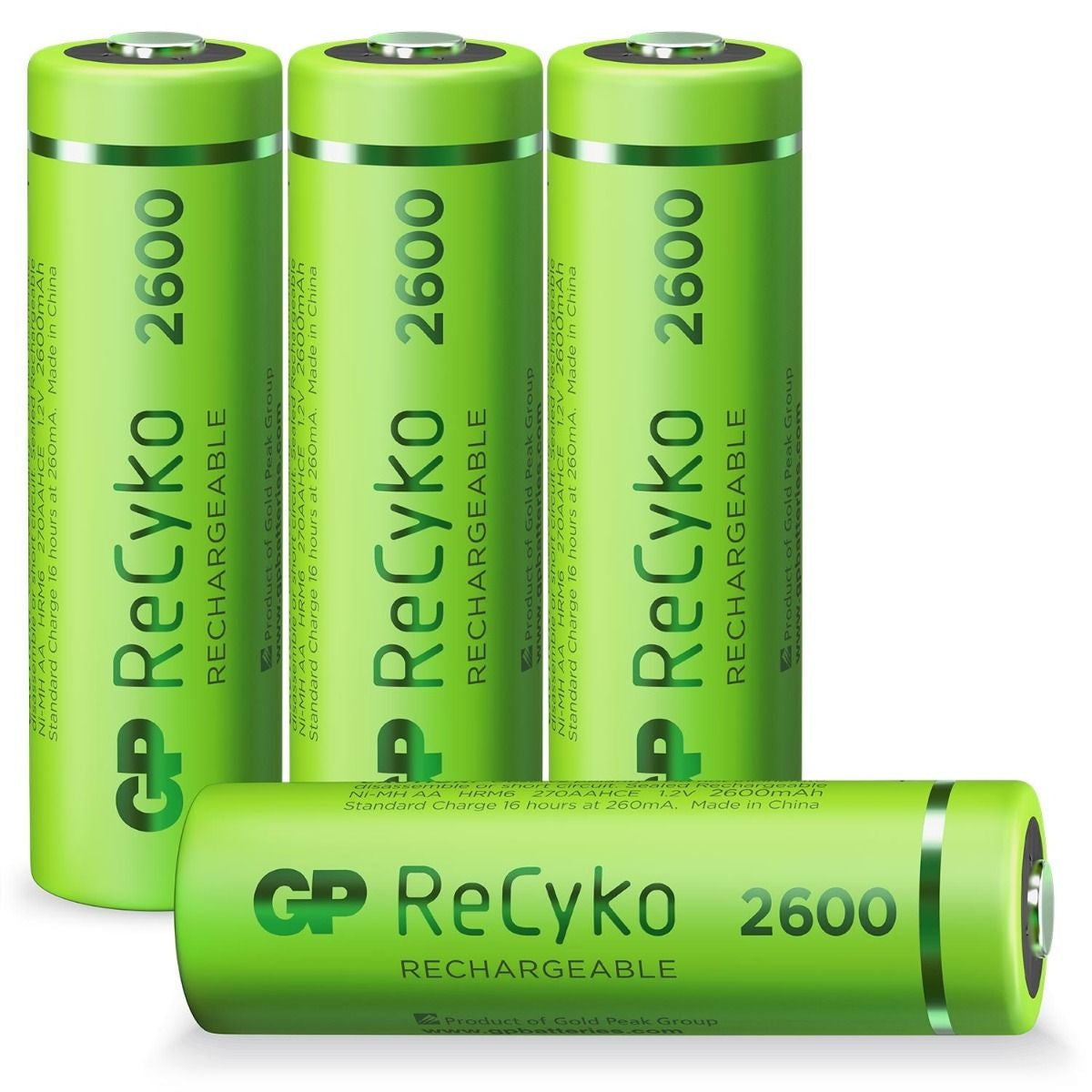 4 x AA Akku GP NiMH 2600 mAh ReCyko 1,2V