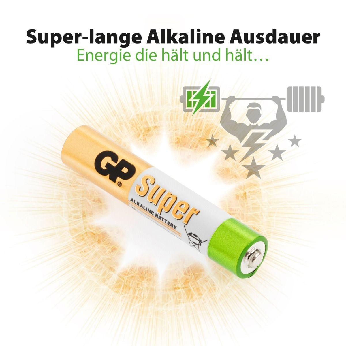 2 x GP Super Alkaline AAAA - 2 Batterien 1,5V