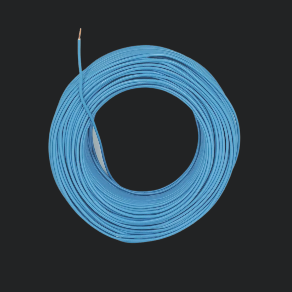 Kabel 1 x 1,0 (H05V-K) 10 Meter / blau