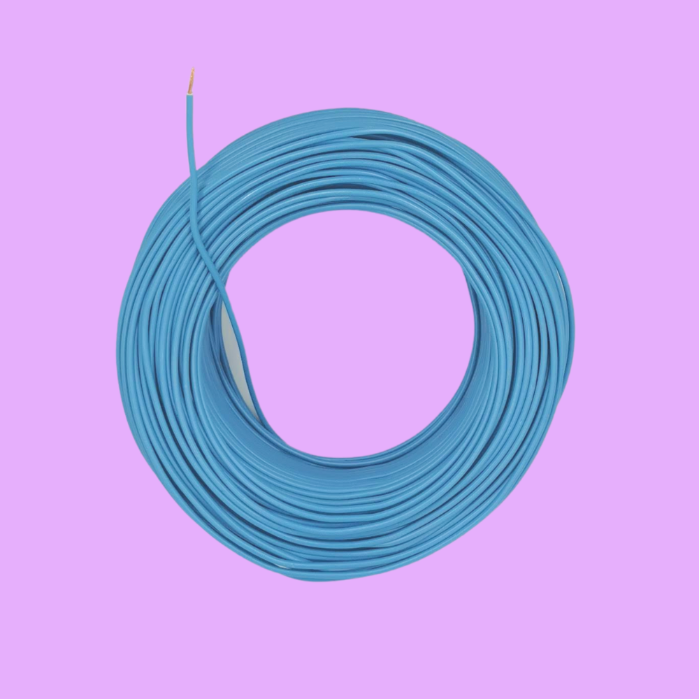 Kabel 1 x 1,0 (H05V-K) 10 Meter / blau
