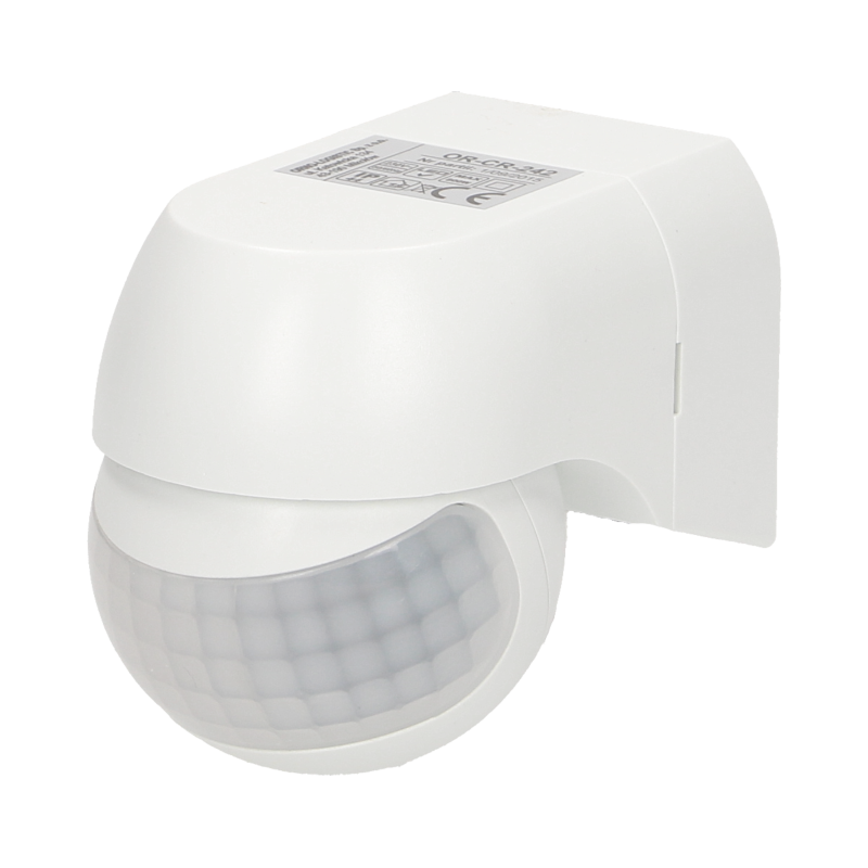 Bewegungsmelder 180 Grad IP44, 800W, mini, weiß