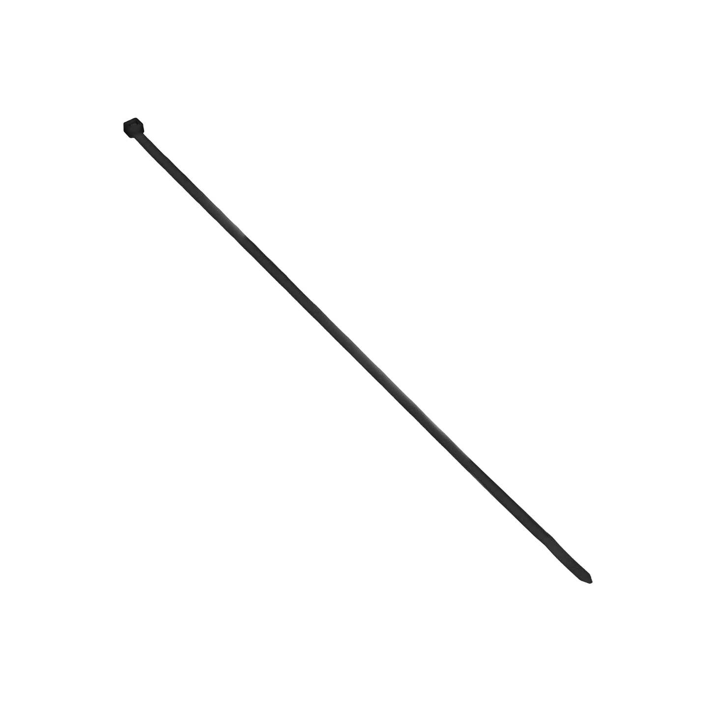 Kabelbinder, schwarz, UV-beständig, Breite 7,5mm, Länge 500mm, 100 Stück.