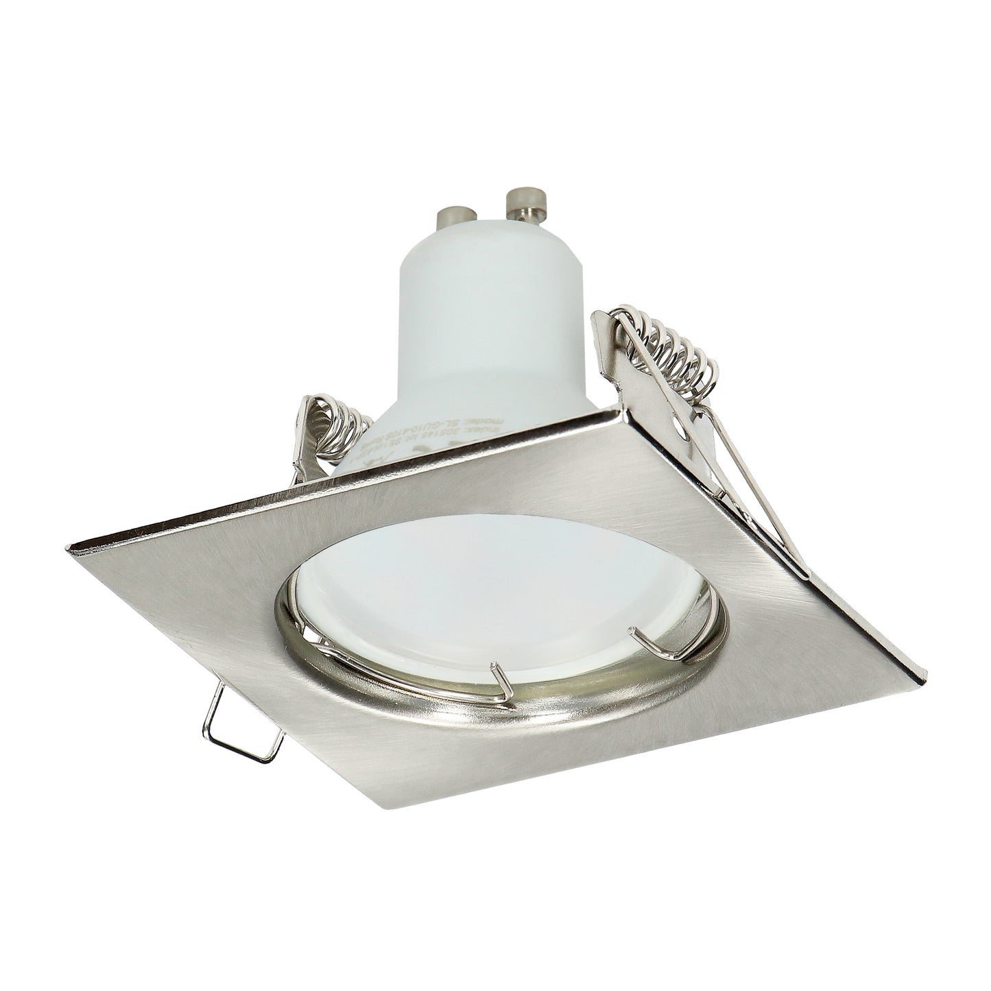 SUTRI SC Einbaurahmen für Strahler, MR16/GU10 max 50W, quadratisch, befestigt, Satiniert