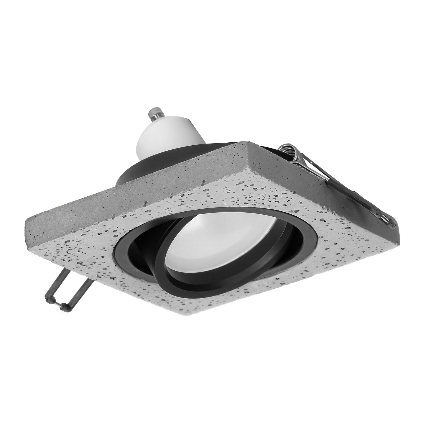HALISI SM dekorativer Rahmen für Strahler, quadratisch, beweglich, schwarz, MR16/GU10 max. 50W